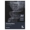 Kreatima Drawing Black tegneblokk A4 (210x297 mm), 30 svarte ark, 170 g/m²