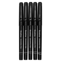 Kreatima Fineliners – 5-pakning tusjpenner 0,1-0,8 mm