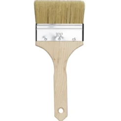 Kreatima flat pensel – blanding av svinebust og syntetisk bust – 100 mm bred pensel, total lengde 250 mm