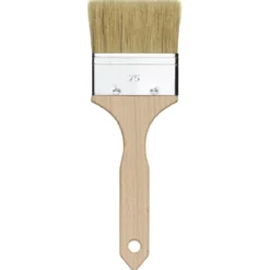 Kreatima flat pensel – blanding av svinebust og syntetisk bust – 75 mm bred pensel, total lengde 230 mm