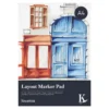 Kreatima Layout Marker Pad A4 (210×297 mm), 50 ark, 75 g/m² – lag skisser med markers og tusjpenner