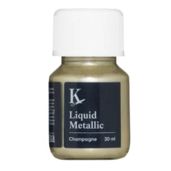 Kreatima Liquid Metallic 30 ml, vannbasert metallicmaling – Champagne