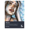 Kreatima Marker tegneblokk for markers og tusjpenner, A4 (210×297 mm), 20 ark, 250 g/m²