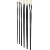 Kreatima pensel Studio Flat 6-pack, #2, 4, 6, 8, 10, 12 – svinebustpensler med flat bust