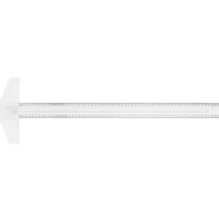 Kreatima T-linjal, plast, lengde 60 cm