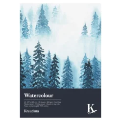 Kreatima Watercolour akvarellblokk A3 (297×420 mm), 20 ark, 260 g/m²