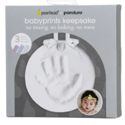 Lag et flott minne i form av et håndavtrykk eller fotavtrykk fra babyen din