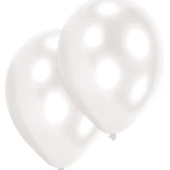 Lateksballonger 10-pakning Ø30 cm – hvit