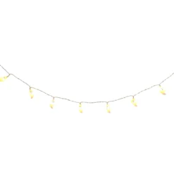 LED-lysslynge med 10 spøkelser til Halloween, lengde 155 cm