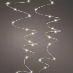 LED-lysslynge til utendørsbruk, 250 cm lang med 50 LED-pærer, 8 funksjoner + timer
