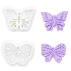 Leirestempler 2 stk. sommerfugler – 30 mm × 22 mm
