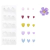 Leirestempler 5×3 ulike typer små blomsterblader for å lage blomster