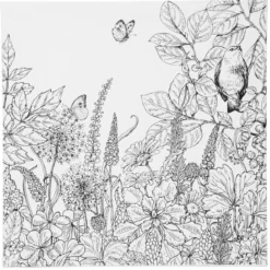 Lerret med trykt motiv – nydelige vårblomster 30×30 cm