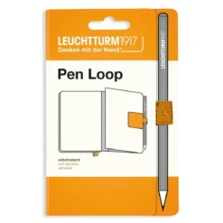 Leuchtturm1917 Pen Loop – gul selvklebende penneholder til notatbøker