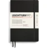 Leuchtturm1917 Ruled Notebook A5 Black – Softcover