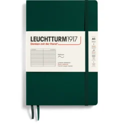 Leuchtturm1917 Ruled Notebook A5 Forest Green – Softcover