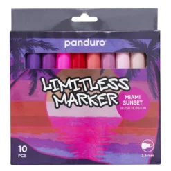 Limitless Markers Miami Sunset Set 10 – akrylpenner i tropiske nyanser av solnedgang