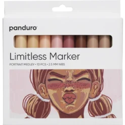 Limitless Markers Portrait Medley Set 10 – akryltusjer i portrettfarger