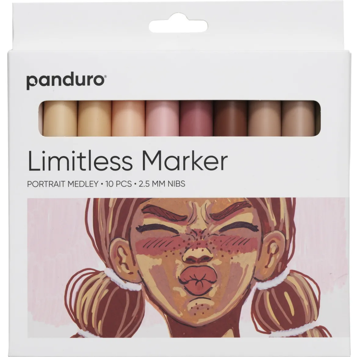 Limitless Markers Portrait Medley Set 10 – akryltusjer i portrettfarger