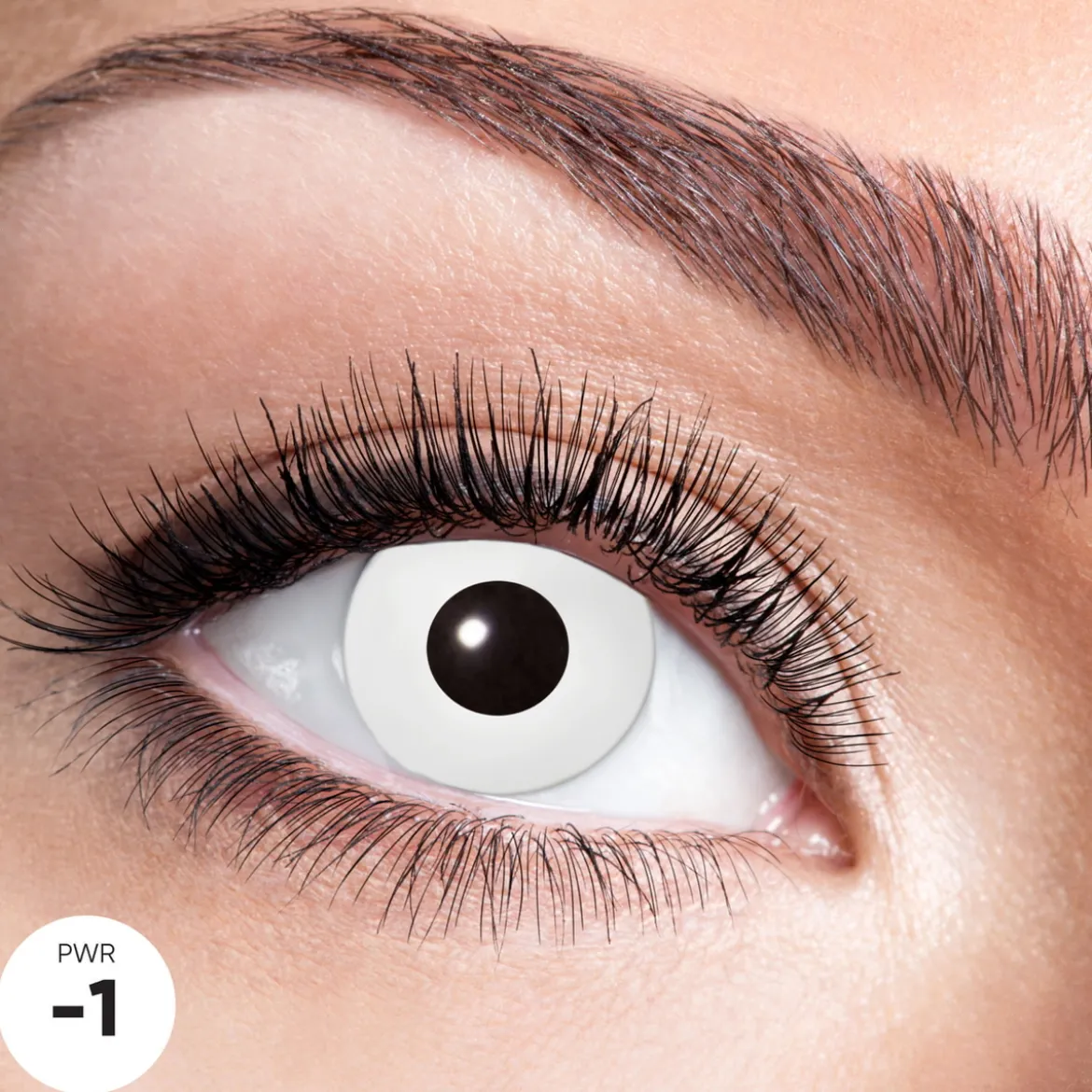 Linse White Zombie – effektlinse med styrke -1 – pris per linse