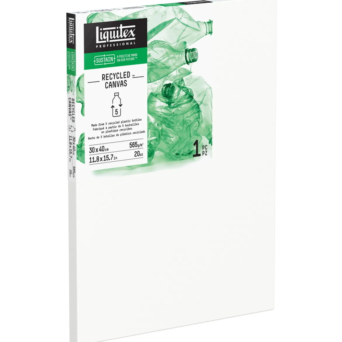 Liquitex Recycled Canvas – 100 % resirkulert lerret 30×40 cm, 565 g/m²
