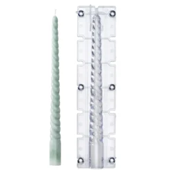 Lysform for å støpe snurrede lys – lengde 29 cm