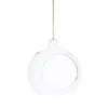 Lysgrotter, åpne juletrekuler av glass, 4 stk. Diameter 8 cm med 5 cm åpning