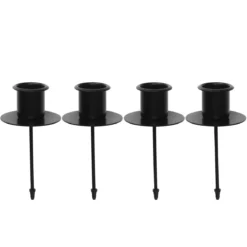 Lysholder på 4 cm stift, for stearinlys med diameter 22 mm. Pakke med 4 stk.