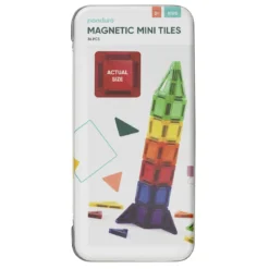 Magnetic Tiles Mini, 36 små magnetiske brikker i ulike former