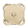 Magnetlås av metall, gullfarget, 2×2 cm