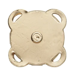 Magnetlås av metall, gullfarget, 2×2 cm