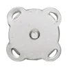 Magnetlås av metall, sølvfarget, 2×2 cm
