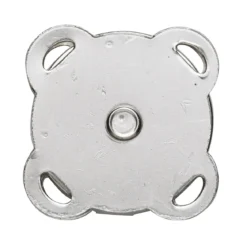Magnetlås av metall, sølvfarget, 2×2 cm