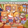 Malebok Cozy Friendships by Belly Bean – fargelegg 32 kjempesøte motiver! 21,5×21,5 cm