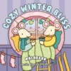 Malebok Cozy Winter Bliss, fargelegg 40 vinterkoselige motiver! 25×25 cm