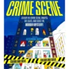 Malebok Crime Scene, fargelegg motivene og oppklar 35 forbrytelser! ENGELSK TEKST