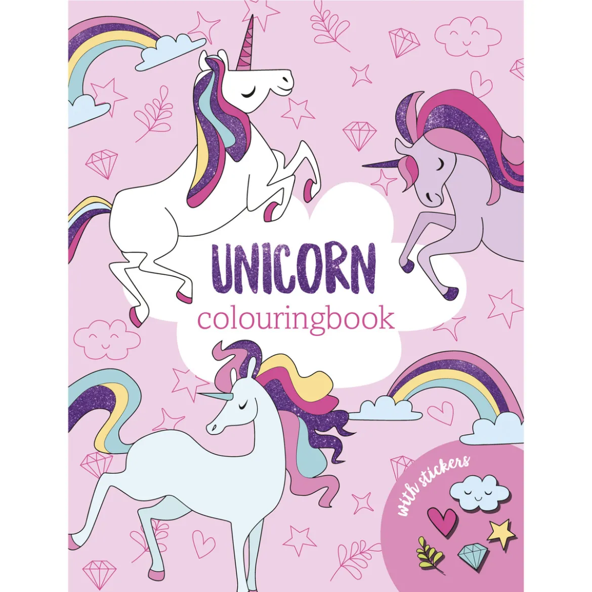 Malebok Unicorn m.stickers
