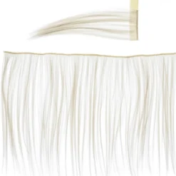 Man hale kit kjepphest beige – 44×25 cm lang man og luggremse + hale