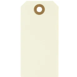 Manila tags Creme 5x10cm 20stk