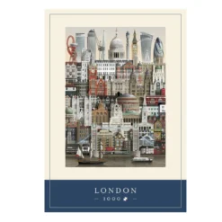 Martin Schwartz puslespill London bymotiv. 1000 biter, 50×70 cm