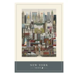 Martin Schwartz puslespill New York bymotiv. 1000 biter, 50×70 cm