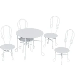Miniatyrkit bord og 4 stoler