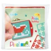 Mini-kit pikselhobby nisseslede – med nøkkelring 30×40 mm og 3×144 piksler