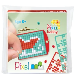Mini-kit pikselhobby nisseslede – med nøkkelring 30×40 mm og 3×144 piksler