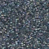 MIYUKI Delica 11/0 blågrå 5 g – DB0111 Transparent Blue Gray Luster Rainbow