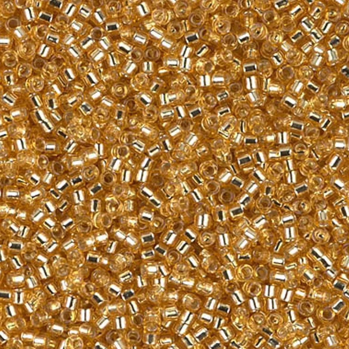 MIYUKI Delica 11/0 gull 5 g – DB0042 Silver Lined Gold