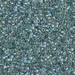 MIYUKI Delica 11/0 klar 5 g – DB0084 Lined Light Seafoam Crystal