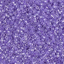 MIYUKI Delica 11/0 Lys lilla. 5g – DB0249 Lined Crystal Purple Ceylon