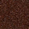 MIYUKI Delica 11/0 mørkebrun 5 g – DB1392 Dark Topaz Lined Rootbeer