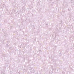 MIYUKI Delica 11/0 rosa tr 5 g – DB0055 Lined Pale Pink AB